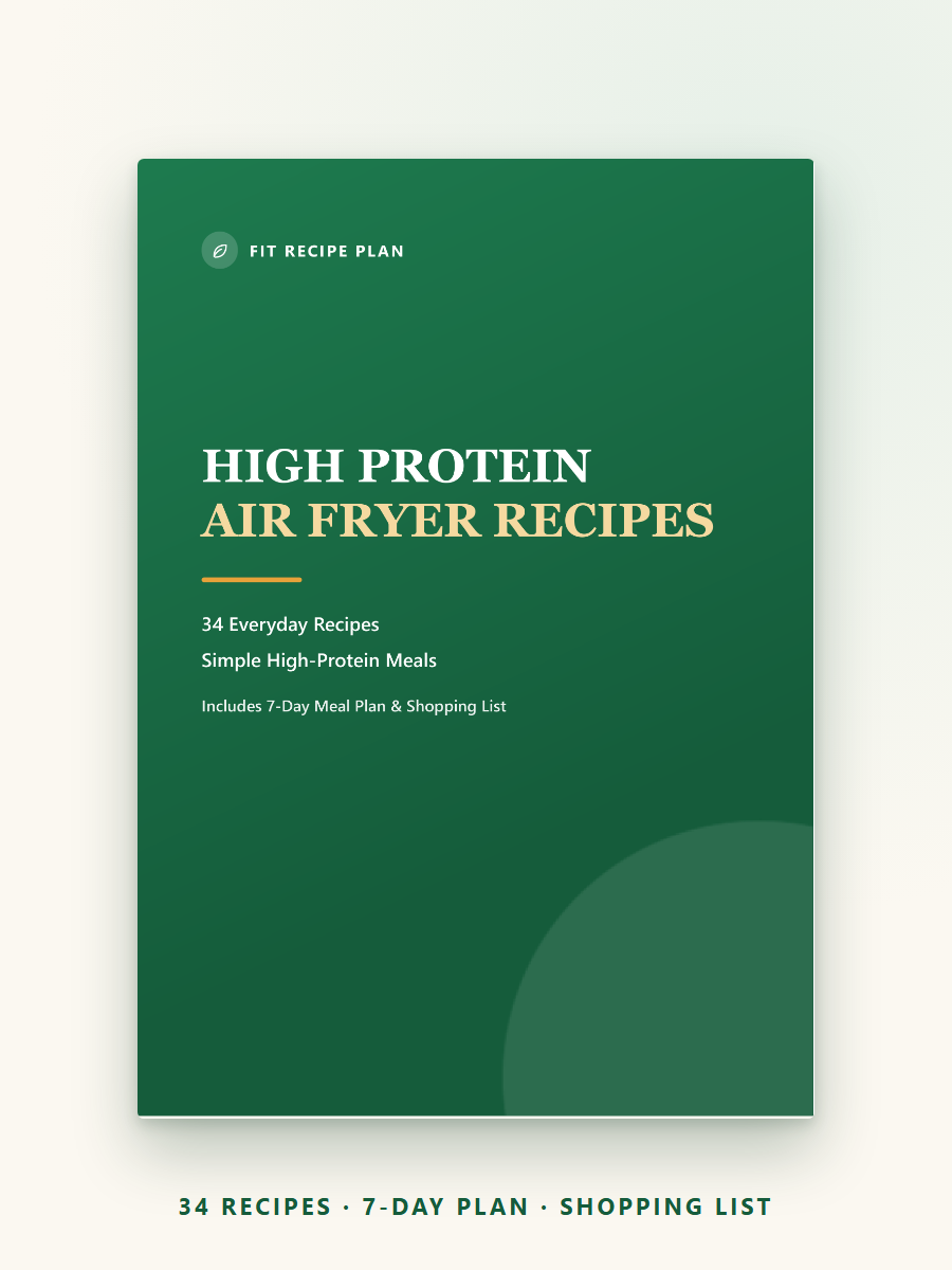 High Protein Air Fryer Recipes cover